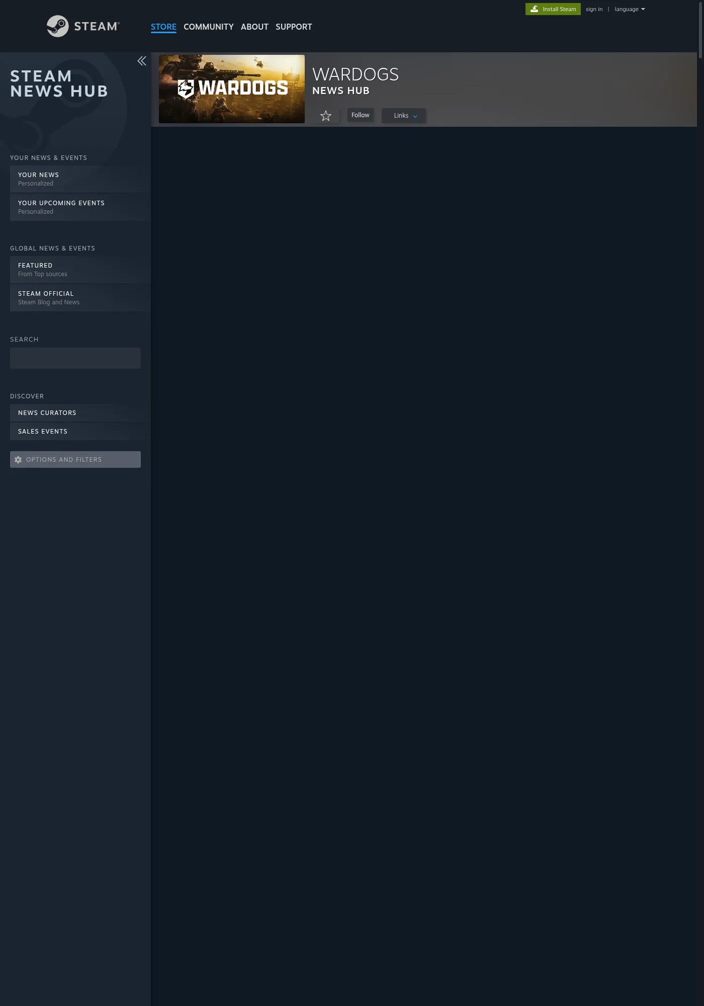 Steam news / discussions context for client updates (public Steam page, not Downloads pane) — 2026-09-13