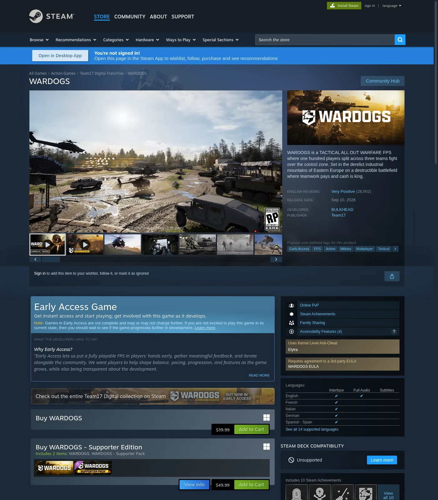 Steam store Elytra anti-cheat tag (public store page; not an error dialog) — 2026-09-13